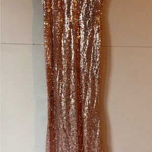Windsor Rose Gold Sequin Dress